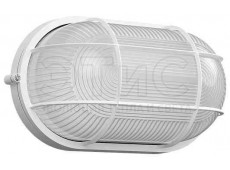 Светильник НПП-100Вт овальный с решеткой IP54 белый термостойкий Светильник НПП-100Вт овальный с решеткой IP54 белый термостойкий